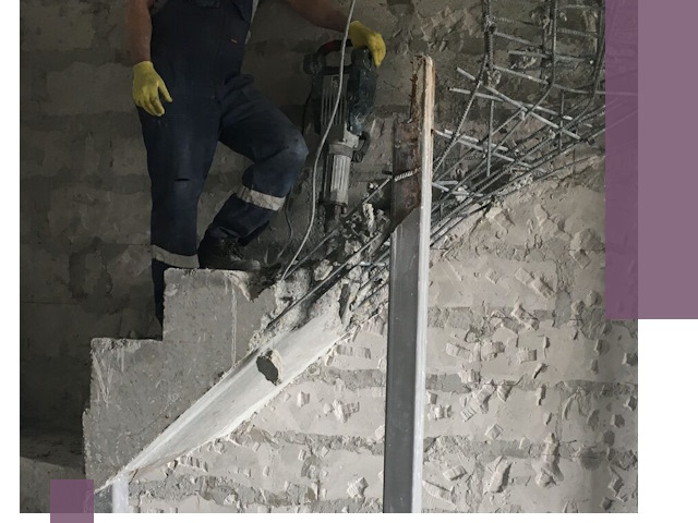 Демонтаж металлических и бетонных лестниц в Магнитогорске