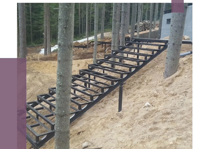 Монтаж металлических лестниц в Магнитогорске от 13707 руб. 