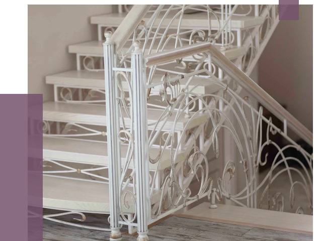 Изготовление кованых лестниц на заказ в Магнитогорске от 87933 руб. | ПРОЛЁТ-Мгн