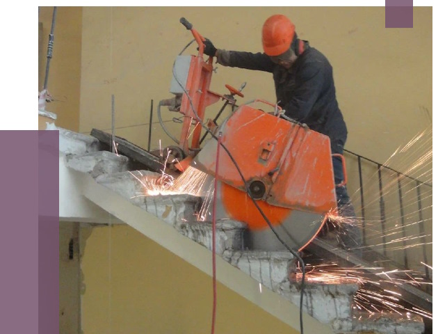 Демонтаж бетонных лестниц в Магнитогорске от 4655 руб. за м2 | ПРОЛЁТ-Мгн