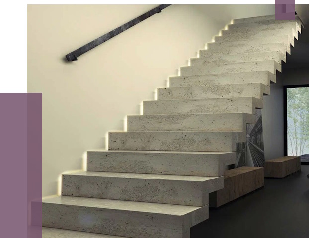 Облицовка бетонных лестниц в Магнитогорске от 4655 руб/м2 
