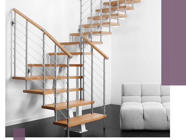 Модульные лестницы под ключ в Магнитогорске — монтаж и изготовление