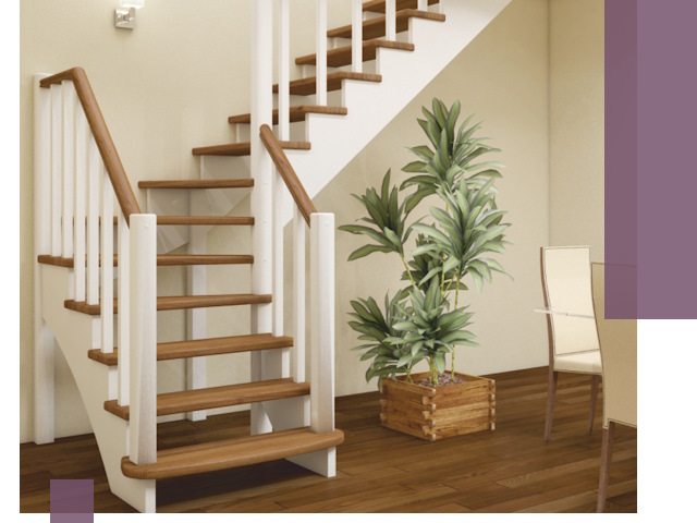 Г-образные лестницы под ключ в Магнитогорске — изготовление и монтаж