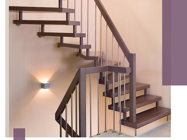 Изготовление лестниц на больцах в Магнитогорске под ключ