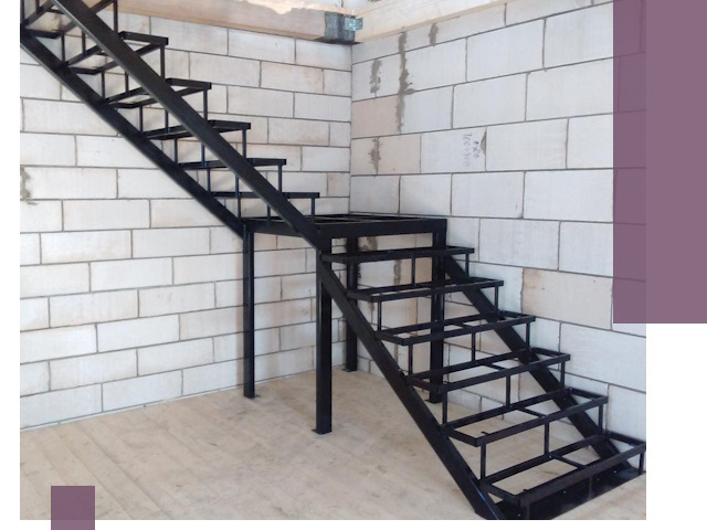 Лестницы на металлокаркасе под ключ в Магнитогорске — изготовление и монтаж