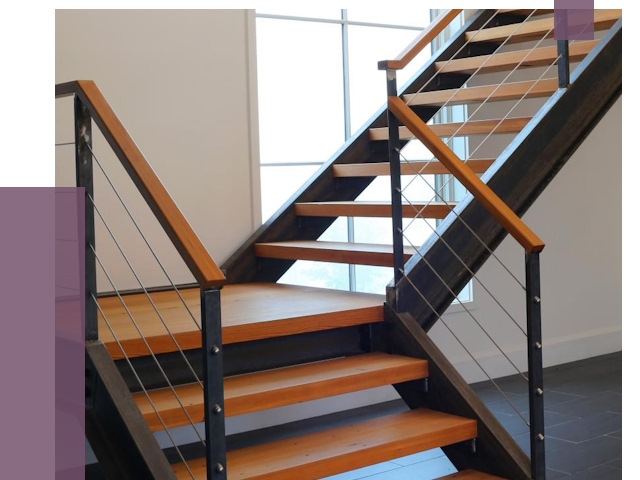 Изготовление лестниц на металлокаркасе в Магнитогорске от 19138 руб. | ПРОЛЁТ-Мгн
