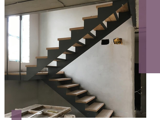 Изготовление лестниц на металлокаркасе в Магнитогорске от производителя