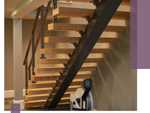 Лестницы на монокосоурах под ключ в Магнитогорске - изготовление и монтаж