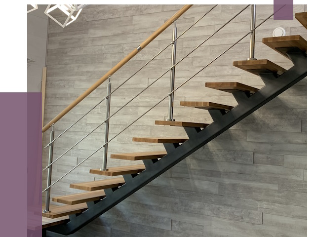 Изготовление лестниц на монокосоуре в Магнитогорске от 77070 руб. 