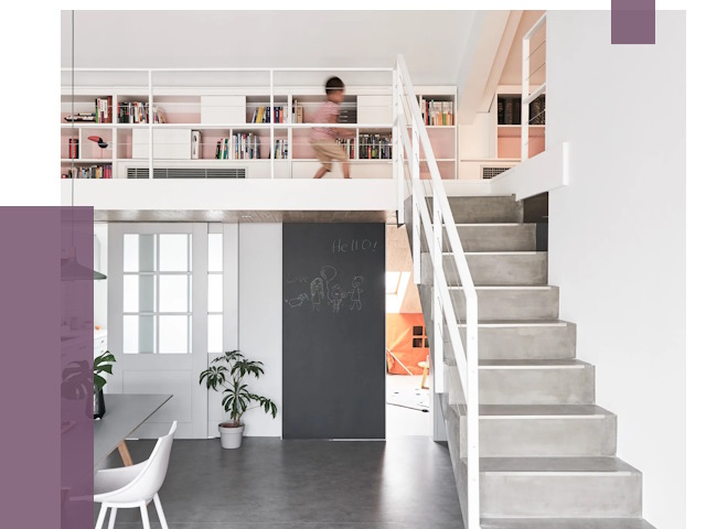 Лестницы для двухуровневой квартиры в Магнитогорске от 178451 руб. | ПРОЛЁТ-Мгн