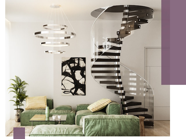 Лестницы для двухуровневой квартиры в Магнитогорске — изготовление и монтаж