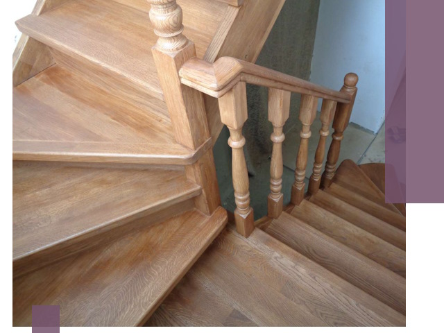 Дубовые лестницы под ключ в Магнитогорске: изготовление и монтаж