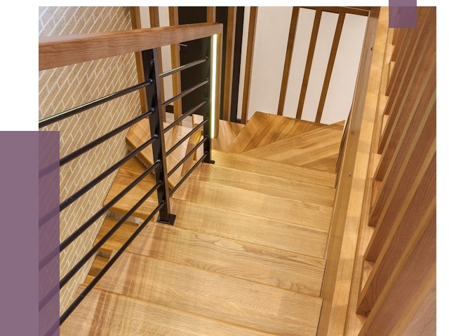 Лестницы из ясеня в Магнитогорске под ключ от 10138 руб. 