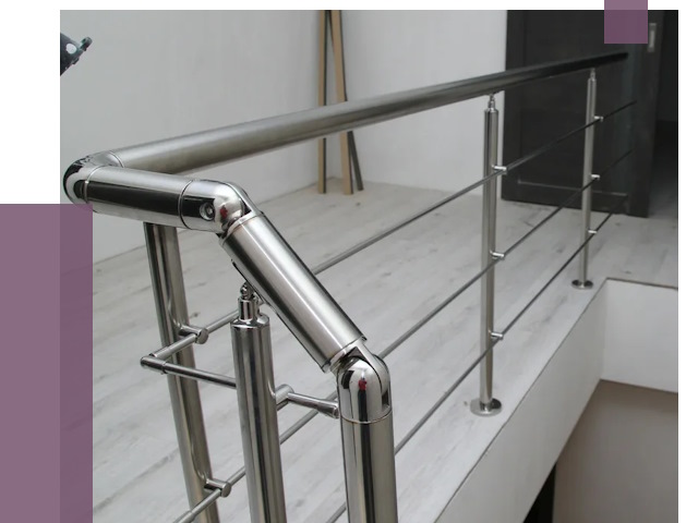 Перила из нержавеющей стали в Магнитогорске от 9104 руб. под ключ | ПРОЛЁТ-Мгн