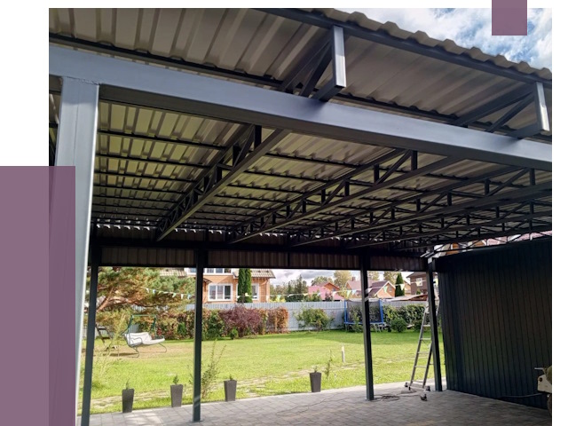 Монтаж навесов в Магнитогорске от 7448 руб. — установка навеса | ПРОЛЁТ-Мгн