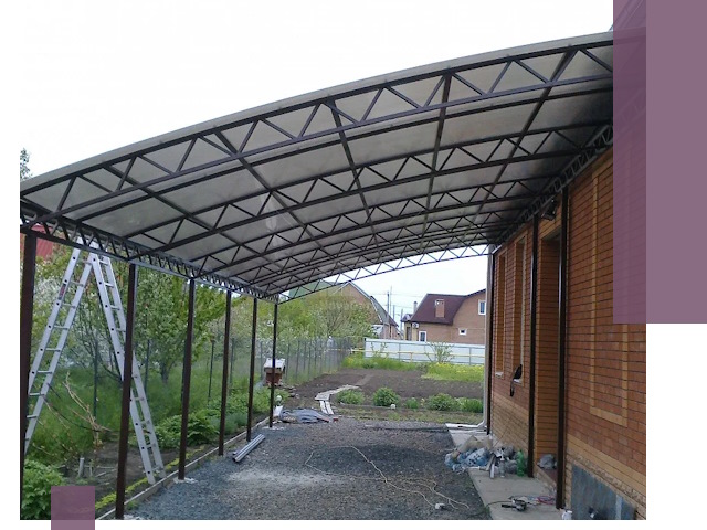 Профессиональный монтаж навесов под ключ в Магнитогорске