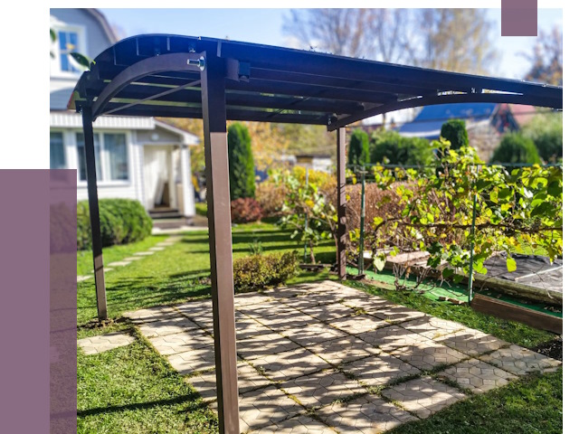 Навесы для дачи в Магнитогорске от 12880 руб. под ключ — ПРОЛЁТ-Мгн