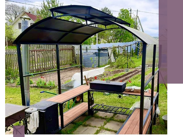 Навесы для барбекю в Магнитогорске: изготовление, монтаж и демонтаж