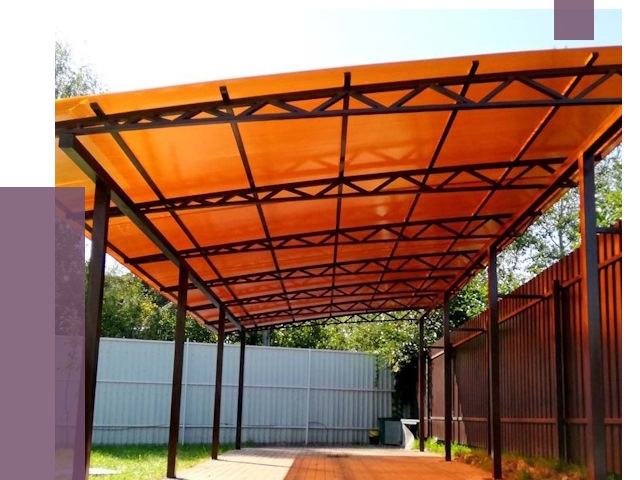 Односкатные навесы под ключ в Магнитогорске от 13293 руб. 