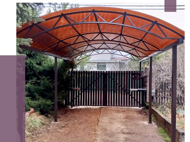 Арочные навесы в Магнитогорске от 12880 руб. — изготовление и монтаж | ПРОЛЁТ-Мгн