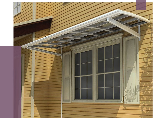 Козырьки над окнами в Магнитогорске от 7707 руб. — монтаж, покупки | ПРОЛЁТ-Мгн