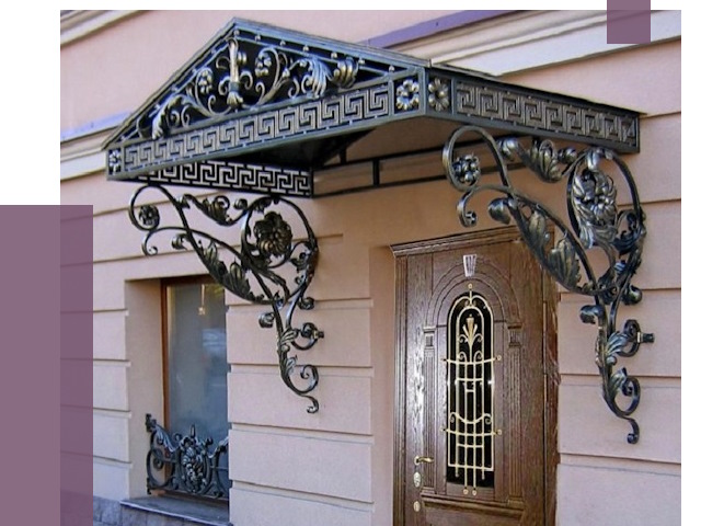 Кованые козырьки в Магнитогорске под ключ от 12880 руб. — ПРОЛЁТ