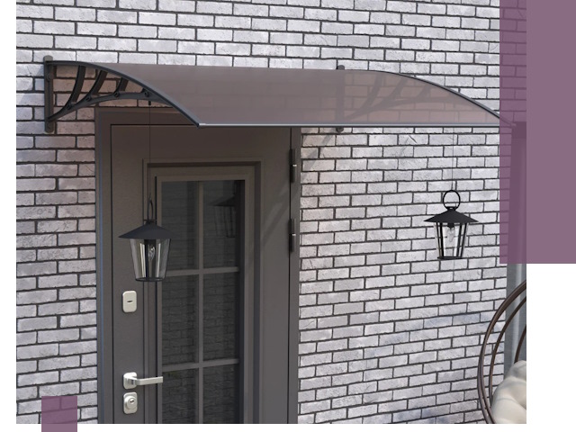 Недорогие козырьки и навесы под ключ в Магнитогорске