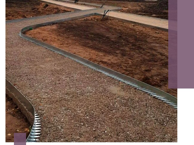 Металлические бордюры под ключ в Магнитогорске — изготовление и монтаж