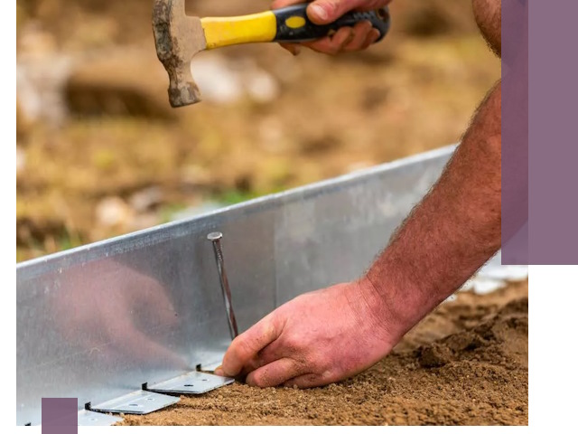 Монтаж металлических бордюров в Магнитогорске быстро и качественно