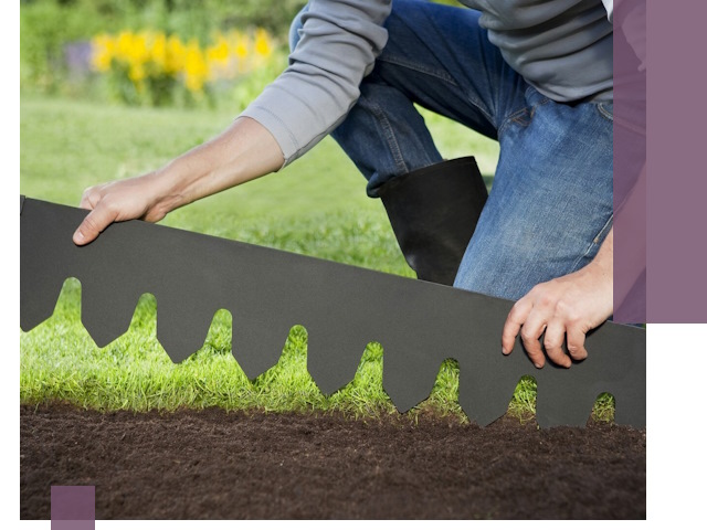 Металлические бордюры для газона в Магнитогорске — изготовление и монтаж