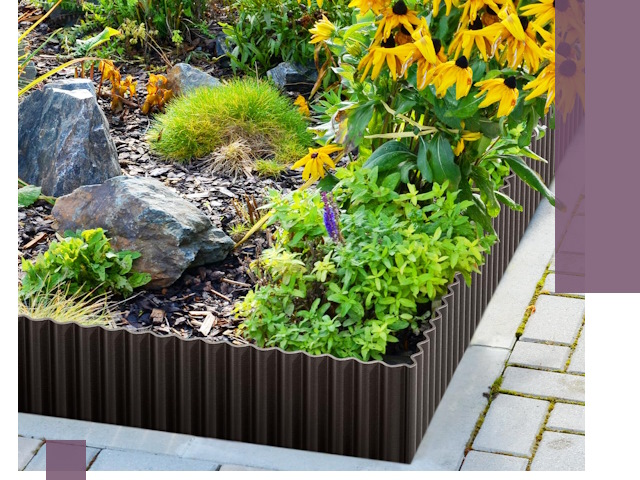 Металлические бордюры для клумб в Магнитогорске — производство и монтаж