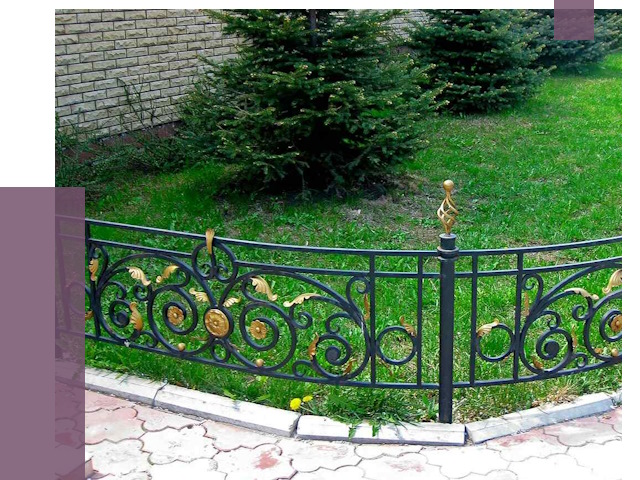 Кованые газонные ограждения в Магнитогорске от 7707 руб. — ПРОЛЁТ-Мгн