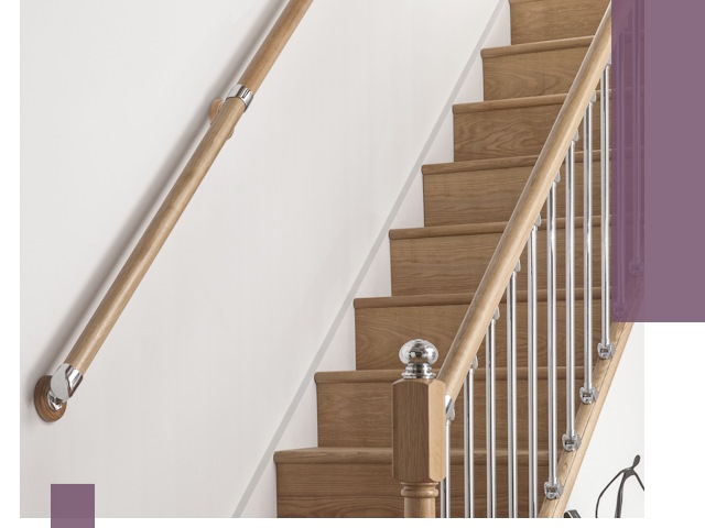 Пристенные поручни из стали и нержавейки под монтаж в Магнитогорске